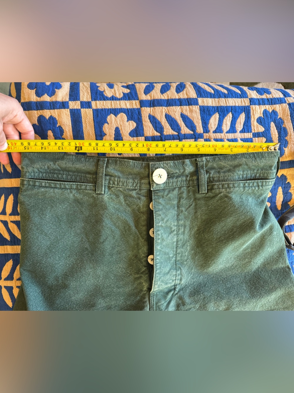Jesse Kamm Olive Green sailor Pants size 10 - Picture 5 of 8